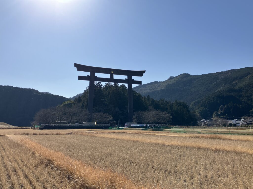 大斎原大鳥居遠景