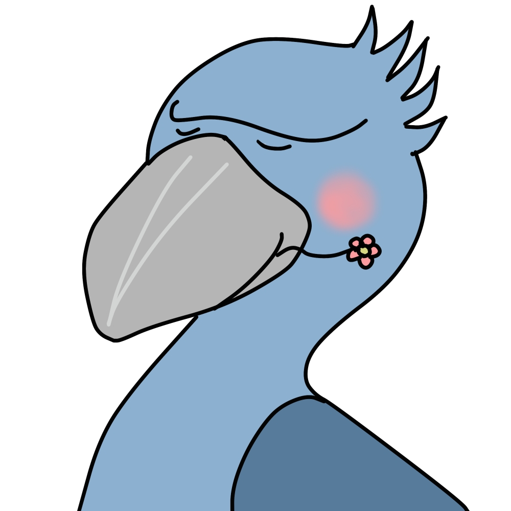 ハシビロコウのキャラクター画像