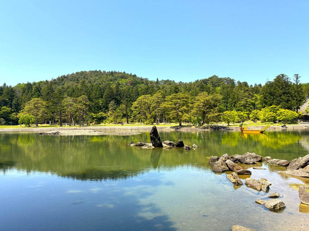 毛越寺浄土庭園の画像